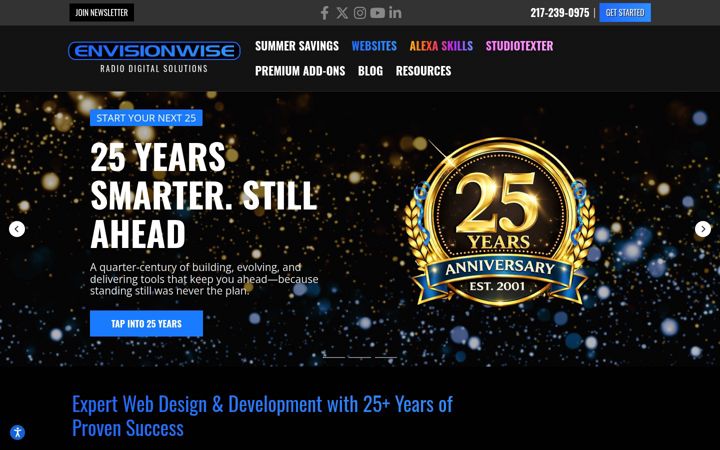 Screenshot of envisionwise.com