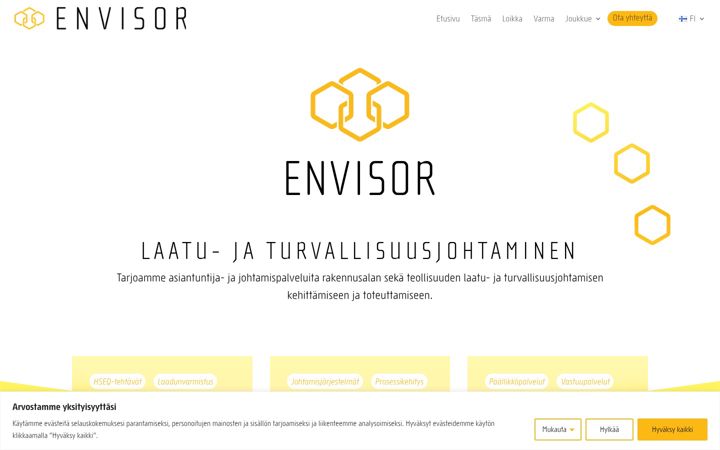 Captura de pantalla de envisor.fi