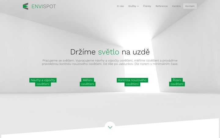 Captura de ecrã de envispot.cz
