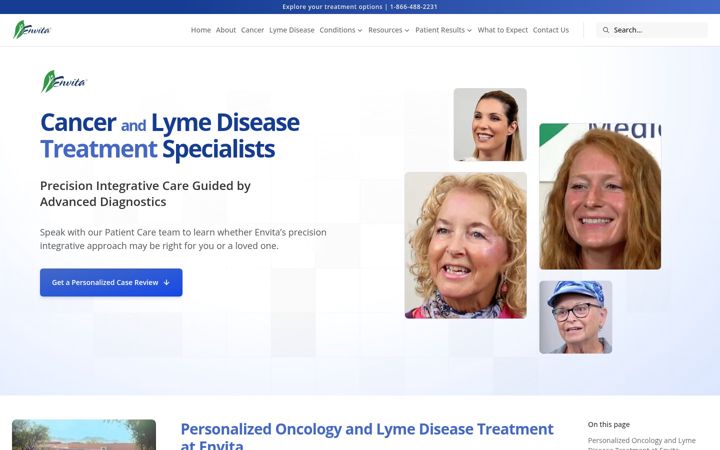 Screenshot of envita.com
