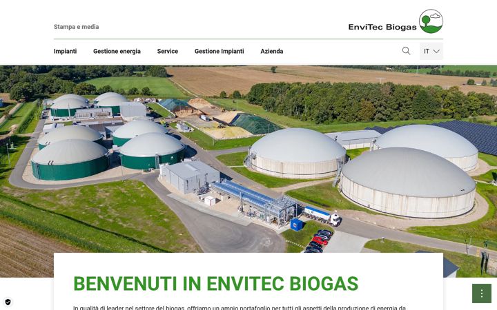 Ekrānuzņēmums no envitec-biogas.it