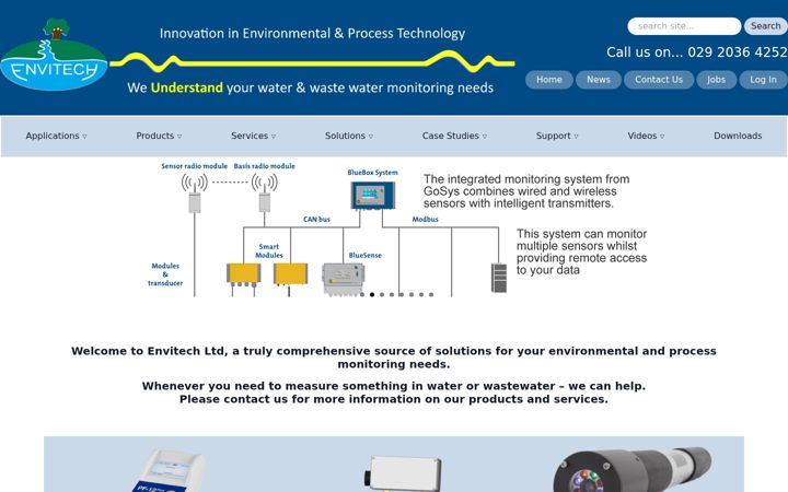 Screenshot of envitech.co.uk