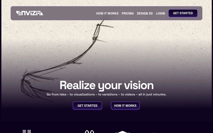 Screenshot of envizia.ai