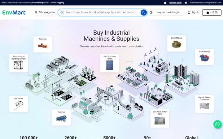 Screenshot of envmart.com