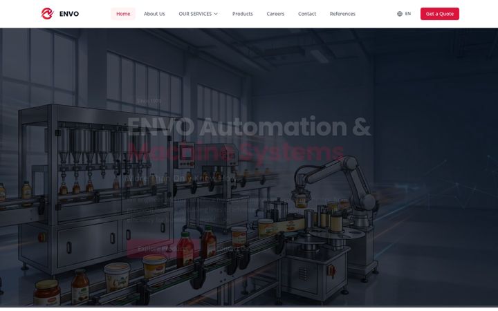 Screenshot of envo.com.tr