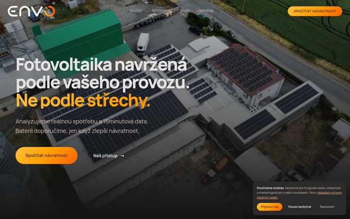 Captura de ecrã de envo.cz