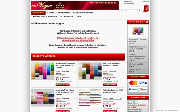 Screenshot di envogue-mainz.de