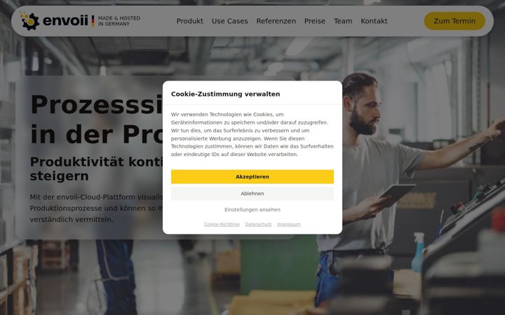 Screenshot di envoii.de