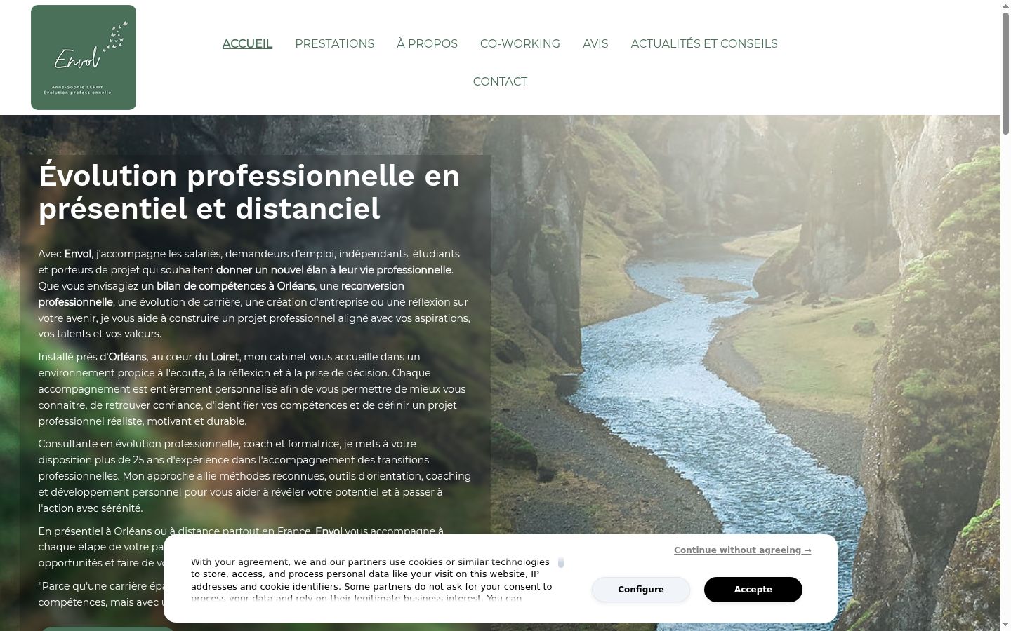 Screenshot tal-banner tal-kunsens muri qabel kwalunkwe interazzjoni