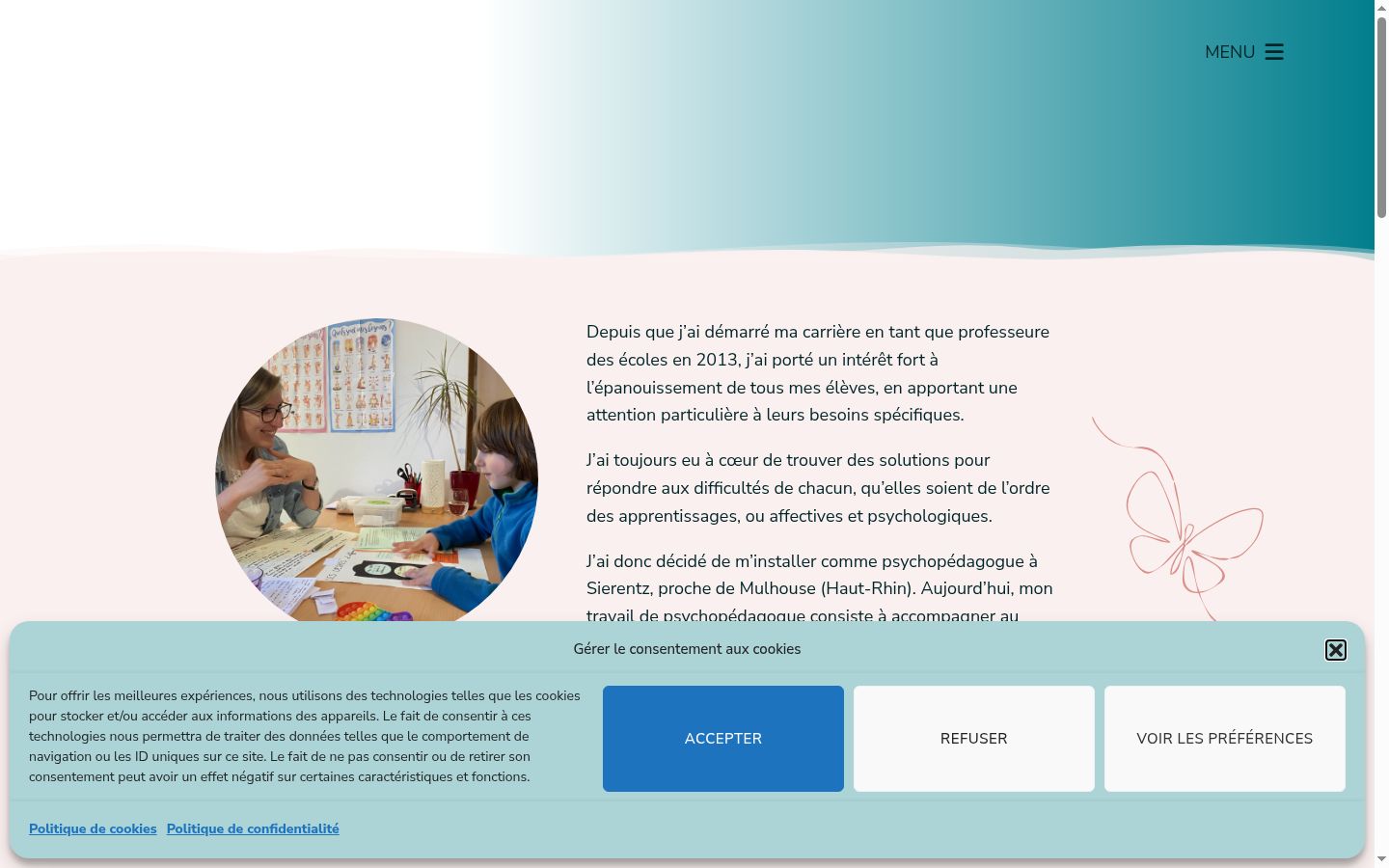 Screenshot tal-banner tal-kunsens muri qabel kwalunkwe interazzjoni