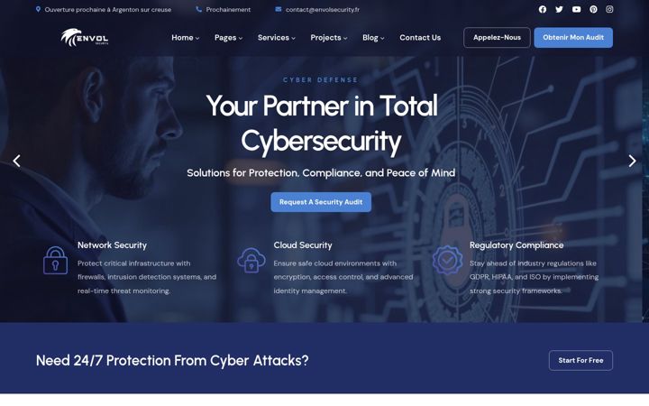 Snímek obrazovky envolsecurity.fr