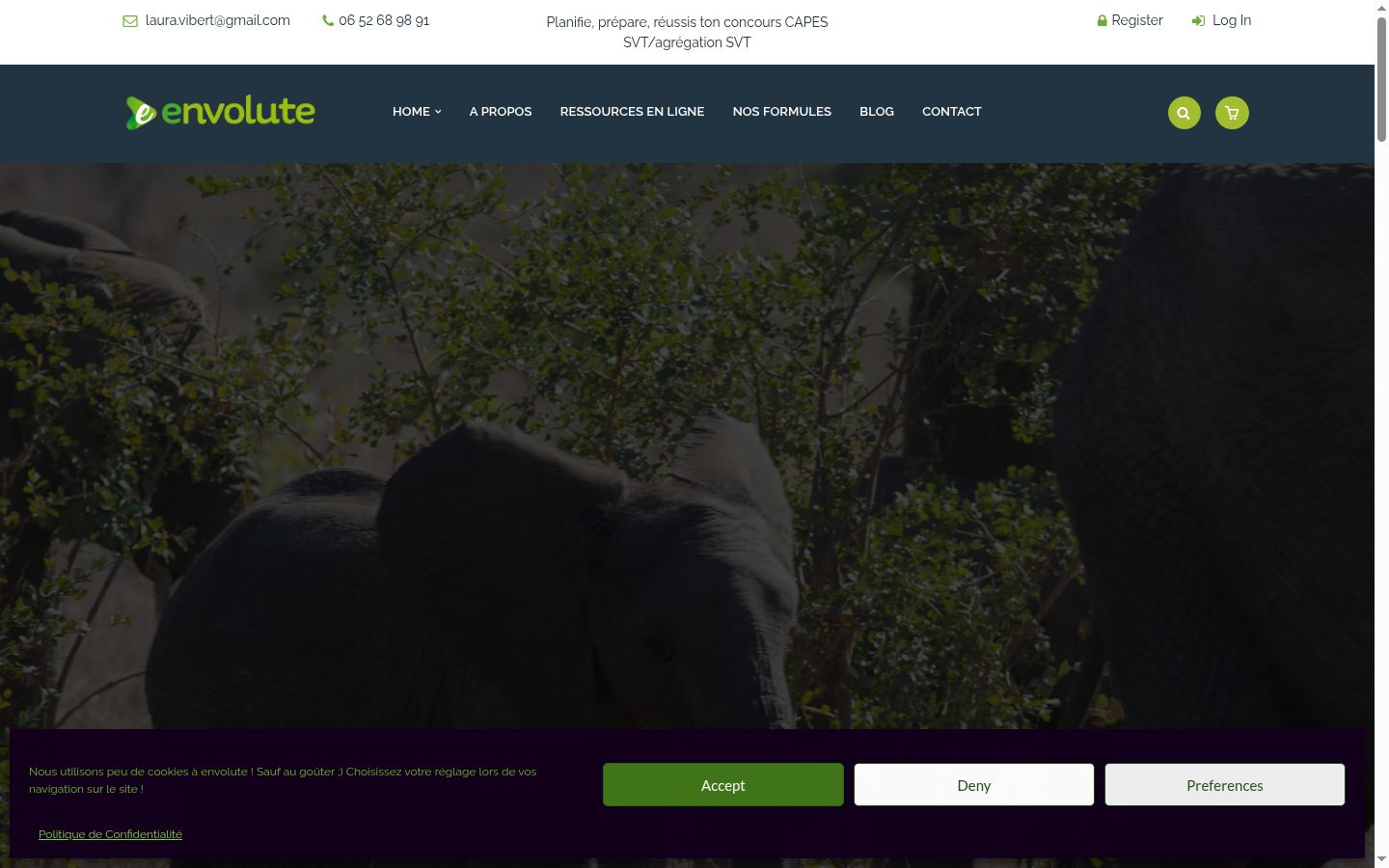 Screenshot tal-banner tal-kunsens muri qabel kwalunkwe interazzjoni