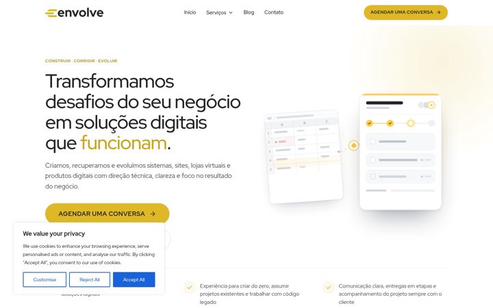 Screenshot of envolvelabs.com