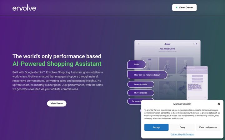 Screenshot of envolvetech.com