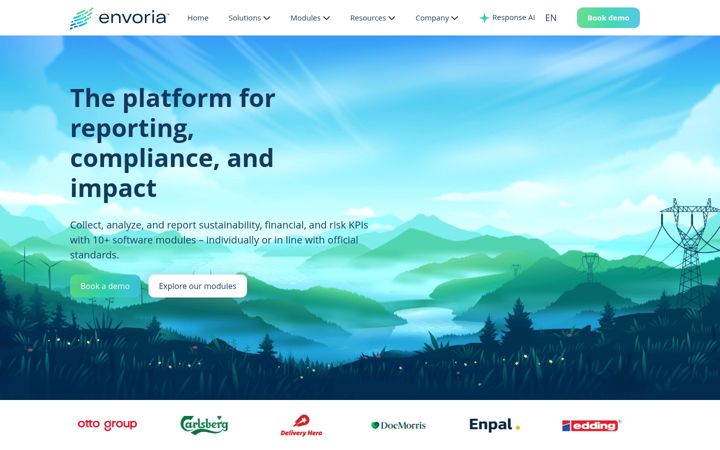 Screenshot of envoria.com