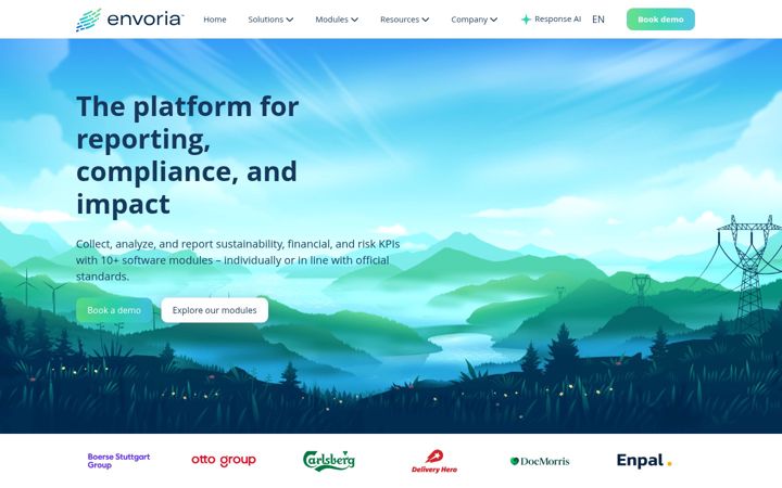 Captura de pantalla de envoria.net