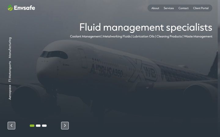 Screenshot of envsafe.co.uk