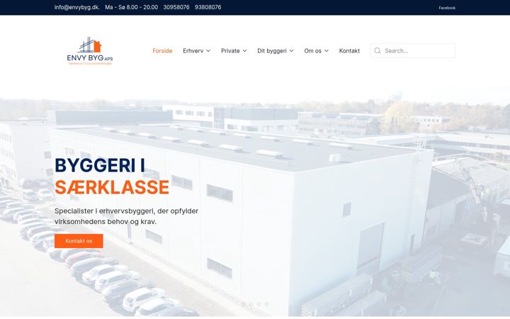 Screenshot stránky envybyg.dk