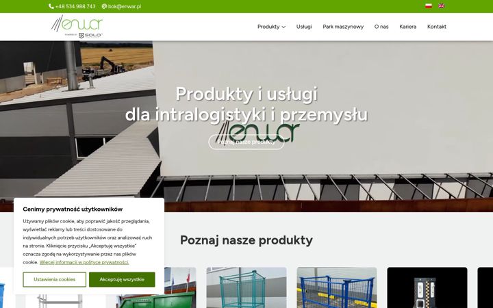 Screenshot of enwar.pl