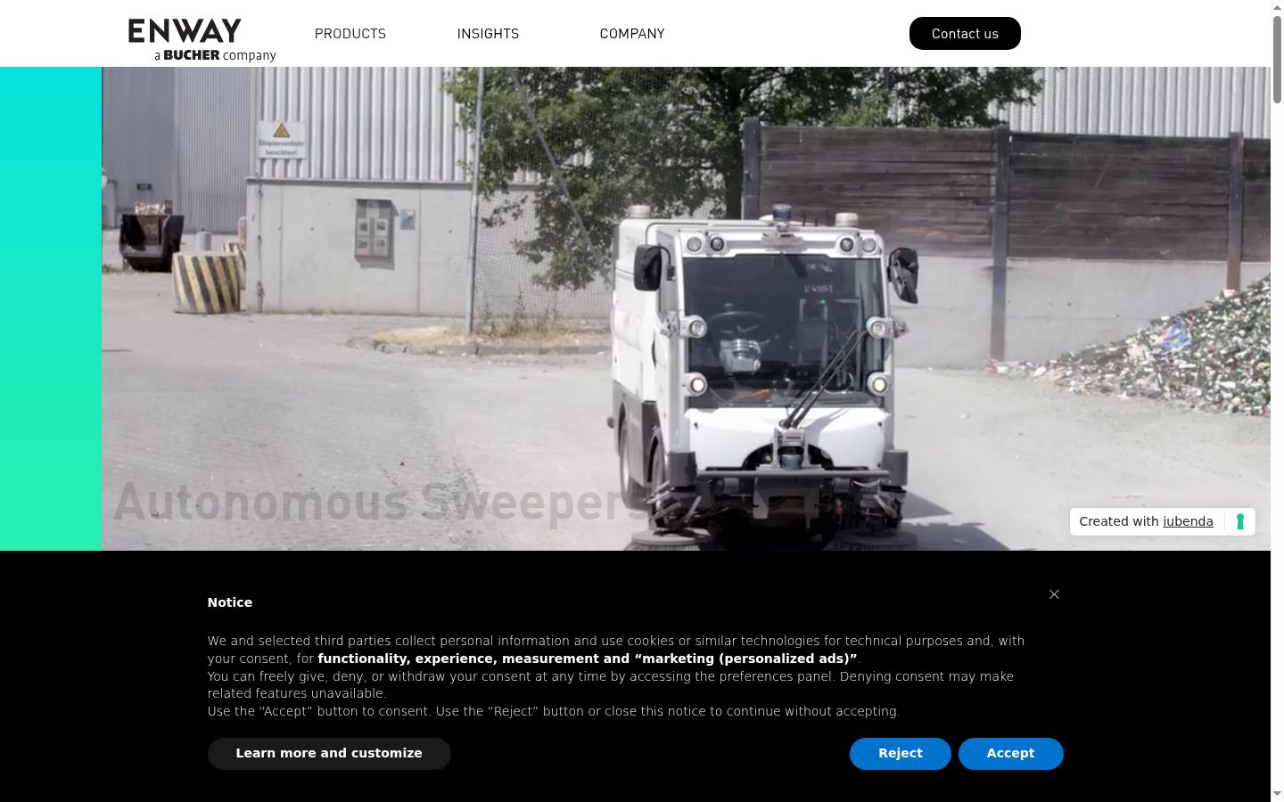 Sutikimo reklamjuostės, rodytos prieš bet kokią sąveiką, ekrano kopija