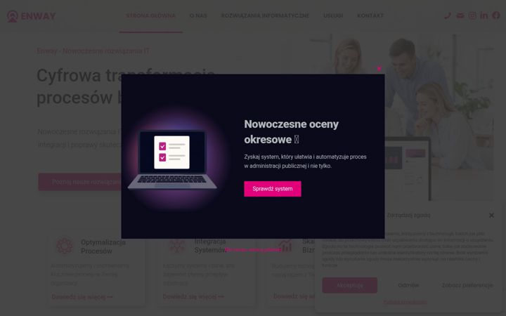 Screenshot of enway.eu