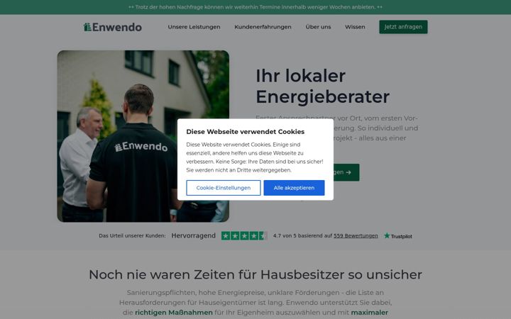 Screenshot di enwendo.de