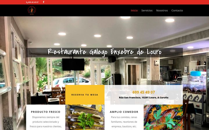 Screenshot of enxebredelouro.com