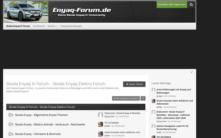 Screenshot di enyaq-forum.de