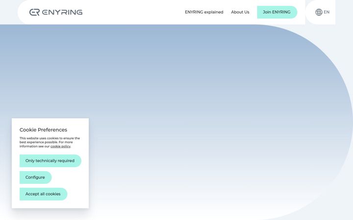Screenshot of enyring.eu
