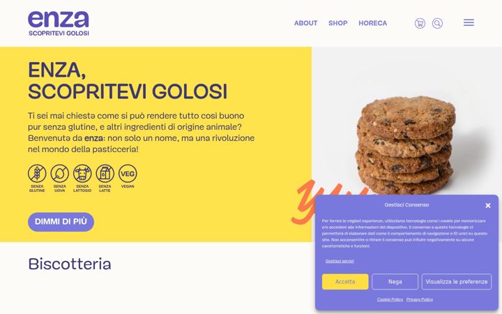 Ekrānuzņēmums no enza-lab.it