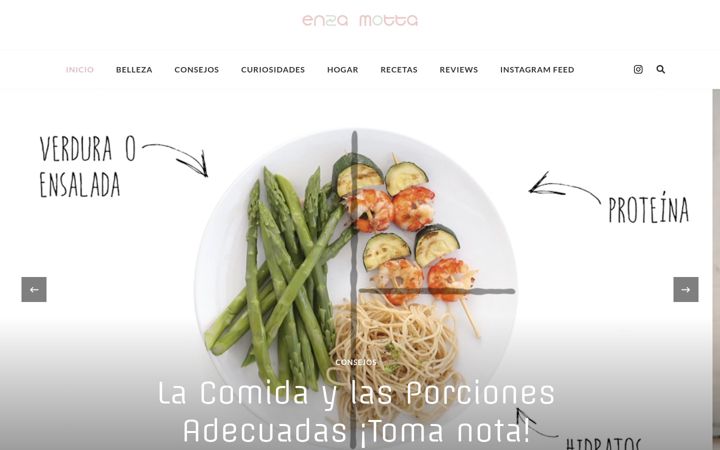 Screenshot stránky enzamotta.org