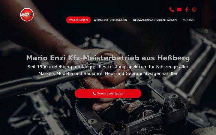 Ekrano kopija enzi-autofit.de