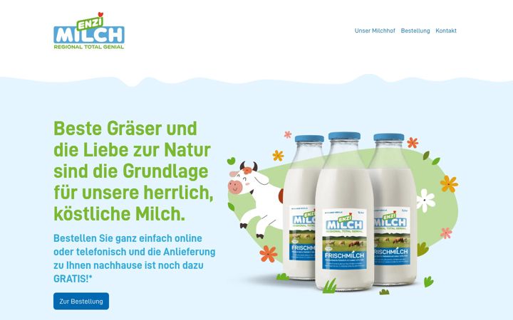 Screenshot ta' enzi-milch.at