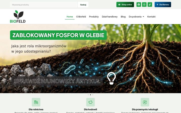 Screenshot of enzim-biofeld.eu
