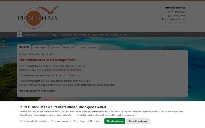 Kuvakaappaus sivustosta enzkreisreisen.de