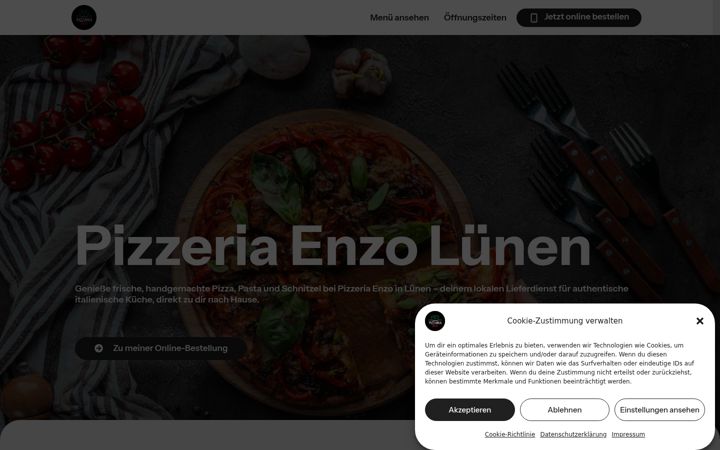Kuvakaappaus sivustosta enzo-luenen.de