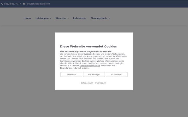 Kuvakaappaus sivustosta enzopalazzolo.de