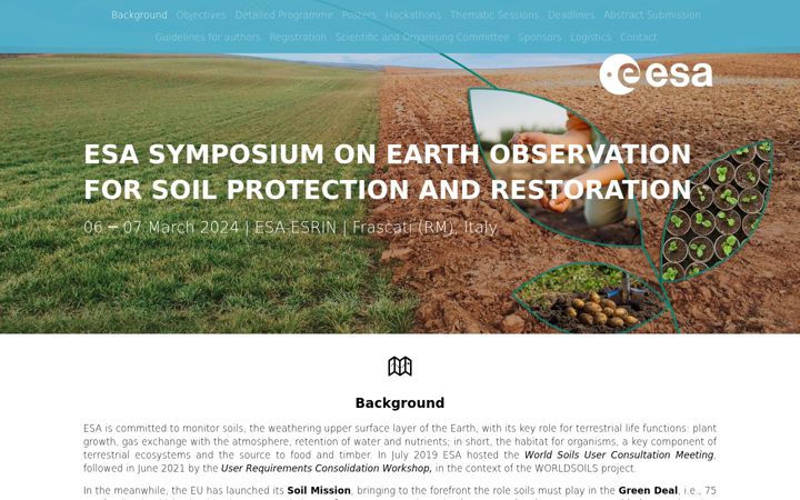 Ekraanipilt saidist eo4soilprotection.org