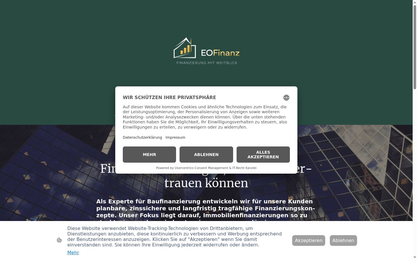 Sutikimo reklamjuostės, rodytos prieš bet kokią sąveiką, ekrano kopija