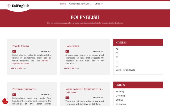 Skärmbild av eoienglish.es