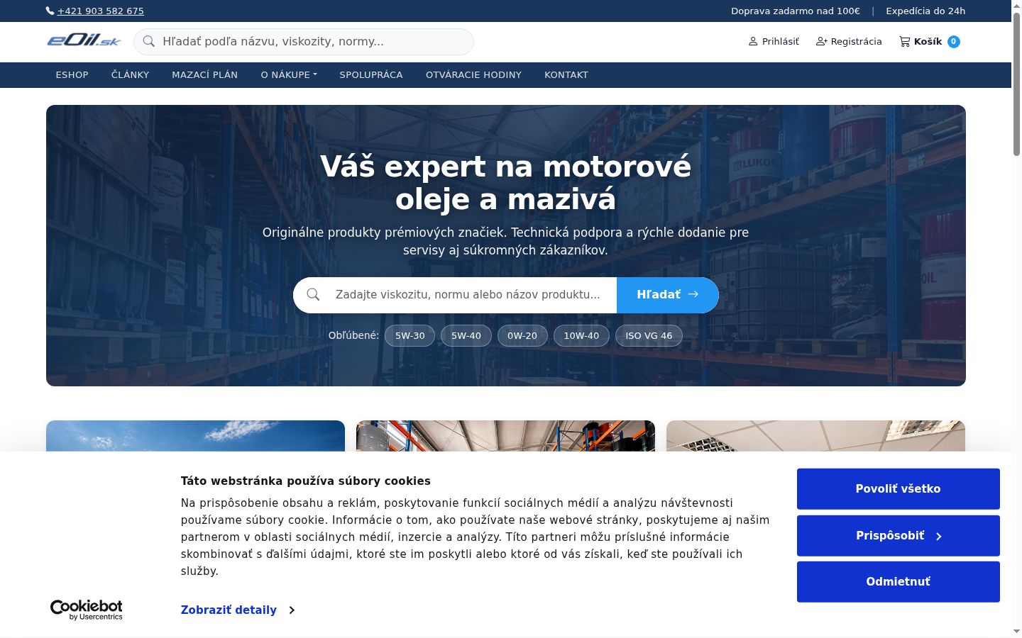 Snímek obrazovky baneru souhlasu zobrazeného před jakoukoli interakcí