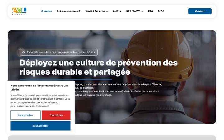 Snímek obrazovky eol-conseil.fr