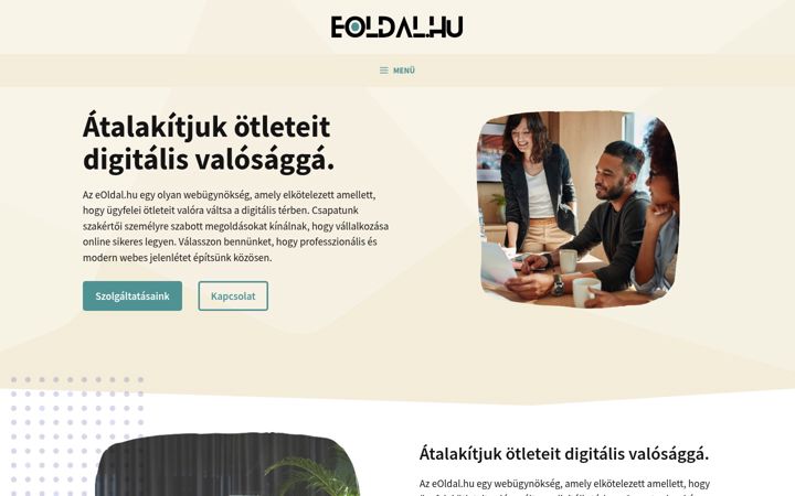 Screenshot of eoldal.hu