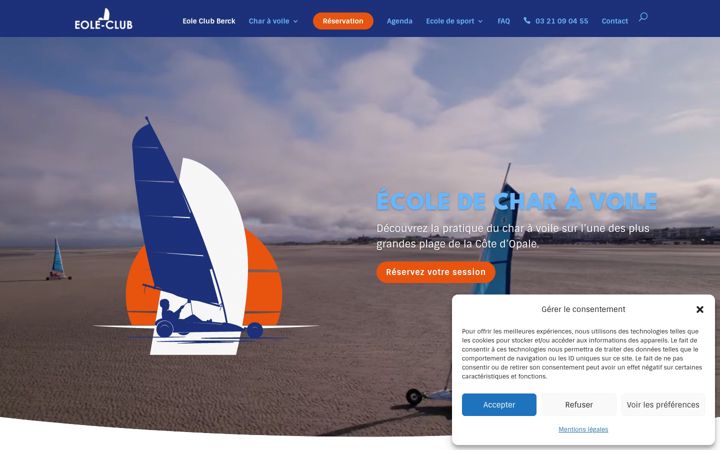 Screenshot ta' eoleclub.fr
