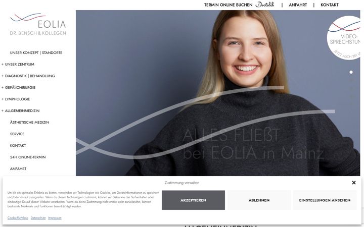 Ekrano kopija eolia-mainz.de