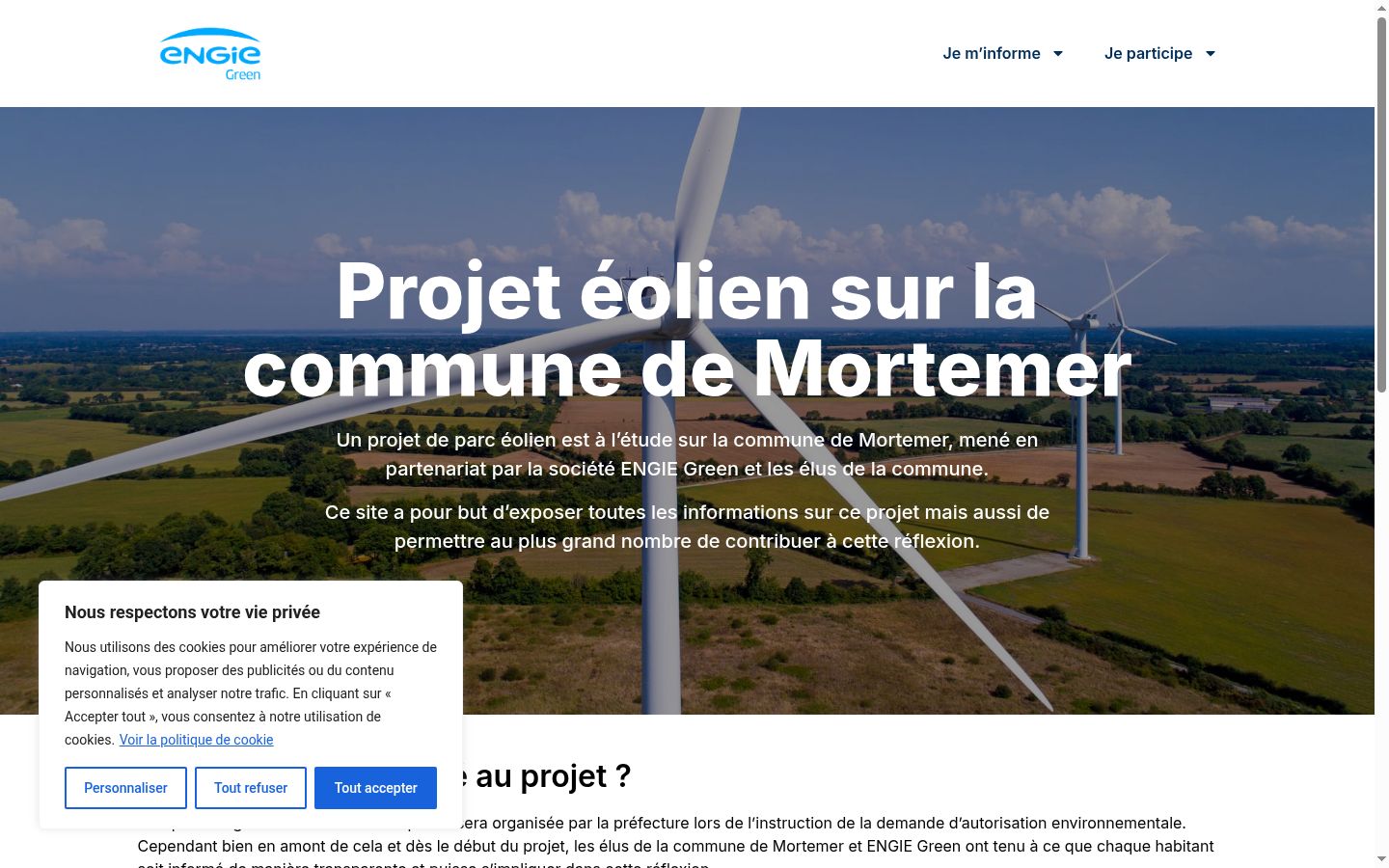 Screenshot tal-banner tal-kunsens muri qabel kwalunkwe interazzjoni