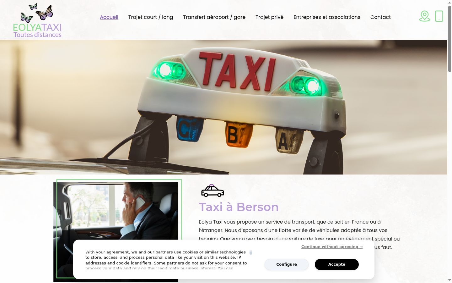 Screenshot tal-banner tal-kunsens muri qabel kwalunkwe interazzjoni