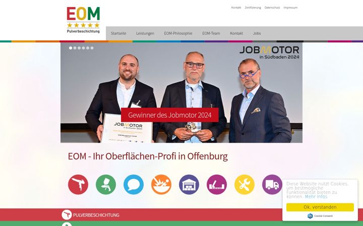 Ekrano kopija eom-management.de