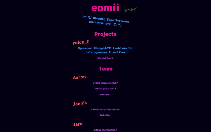 Screenshot stránky eomii.org