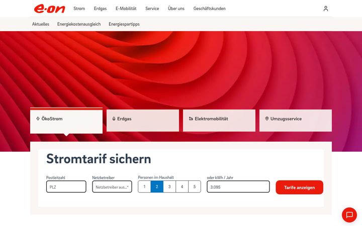 Screenshot ta' eon-energie.at